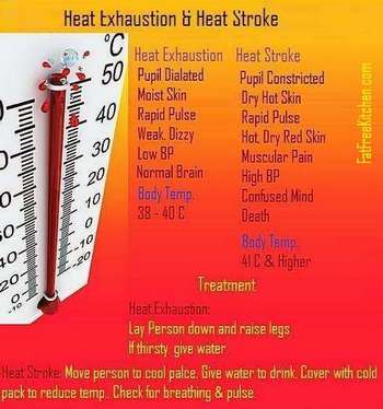 Heat exhaustion and heatstroke