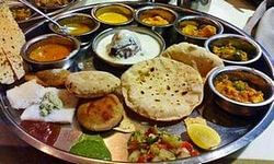 Indian food thali