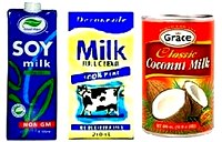 Milk, Soy Milk,Coconut Milk
