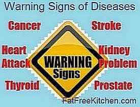 Early warning signs of common diseases like heart attack, stroke, prostate, thyroid problem, etc.